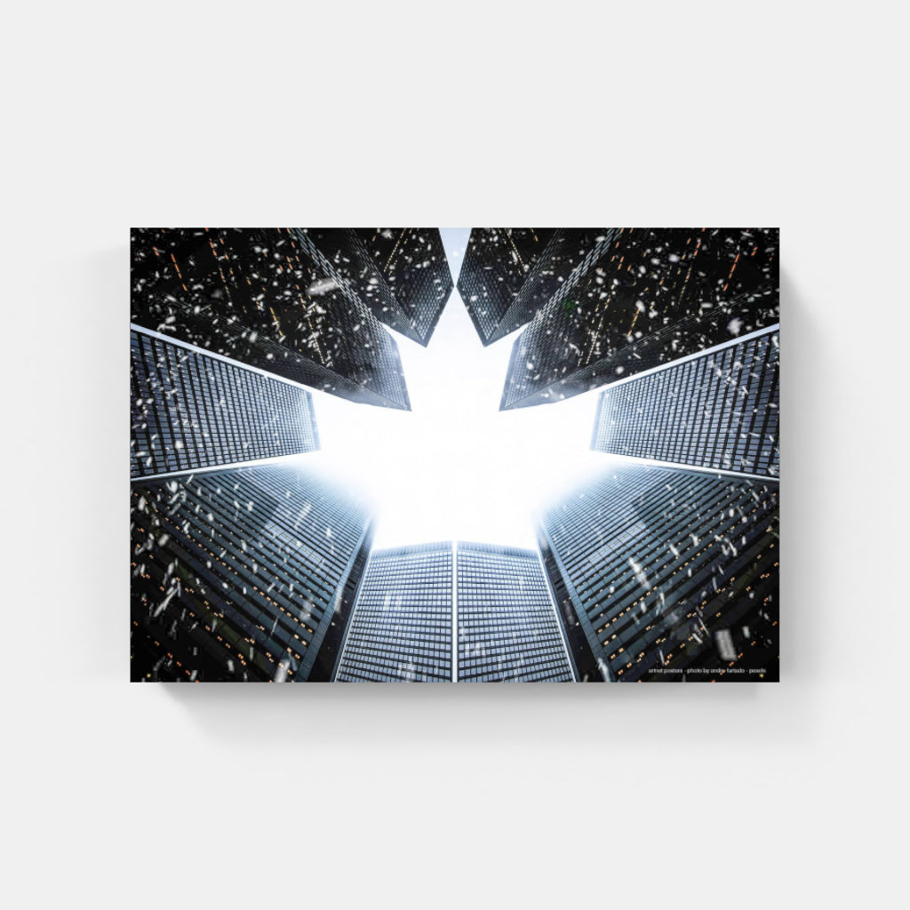 Skyscrapers in the Snow poster