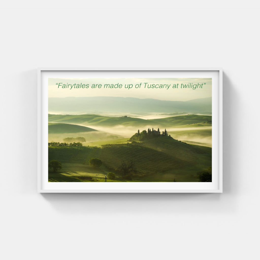 Tuscany fairy tale poster
