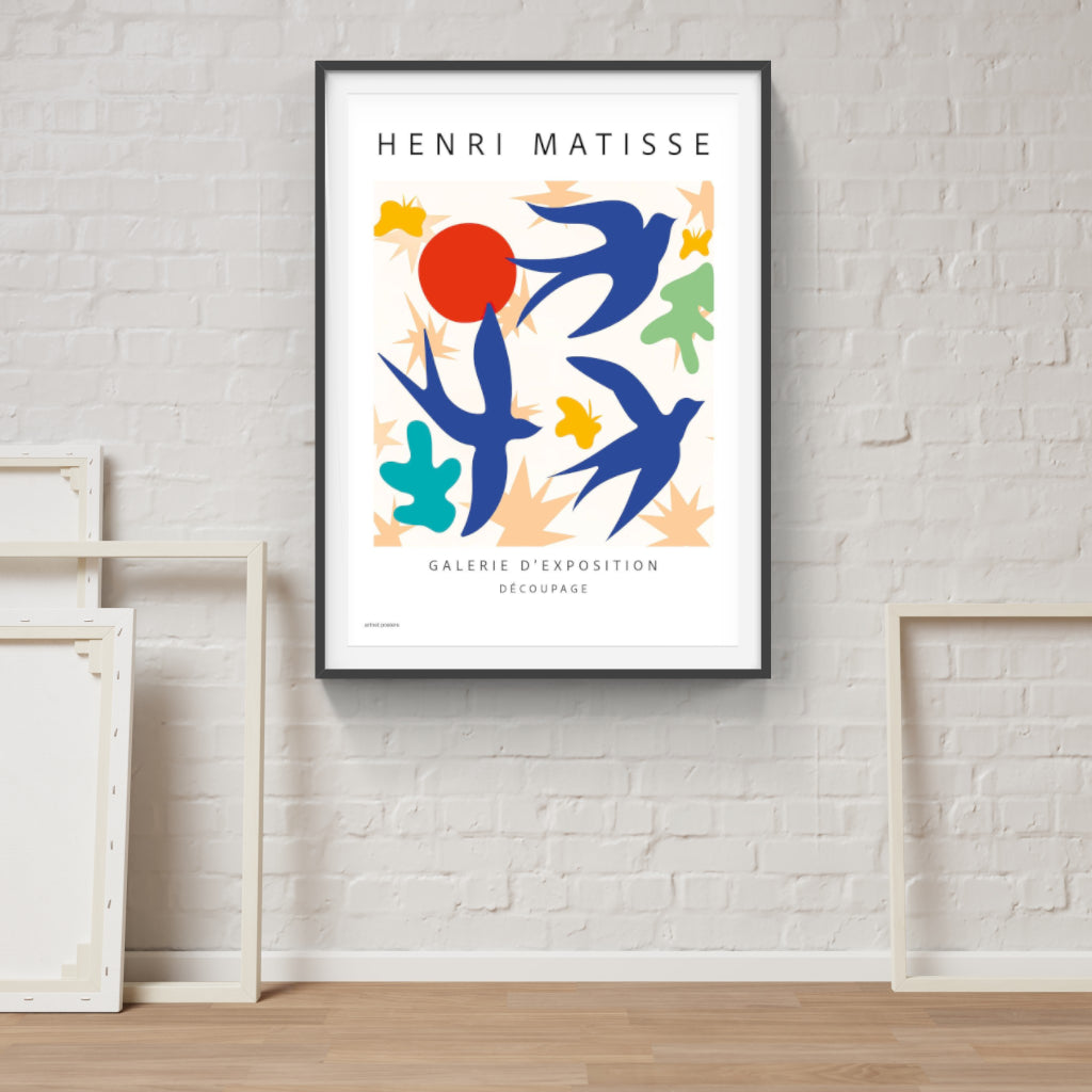 Henri Matisse - Swallows poster