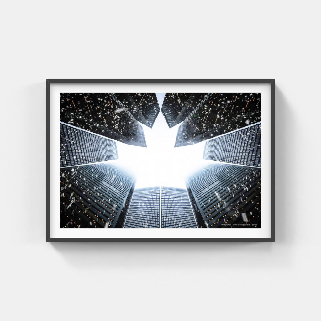 Skyscrapers in the Snow poster