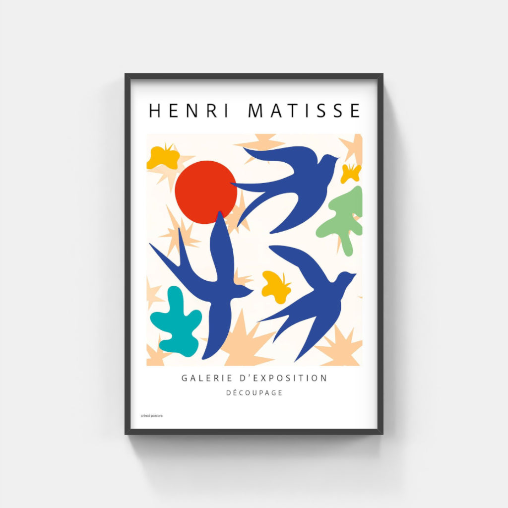Henri Matisse - Swallows poster