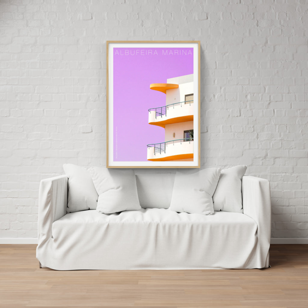 Albufeira Marina architectural poster