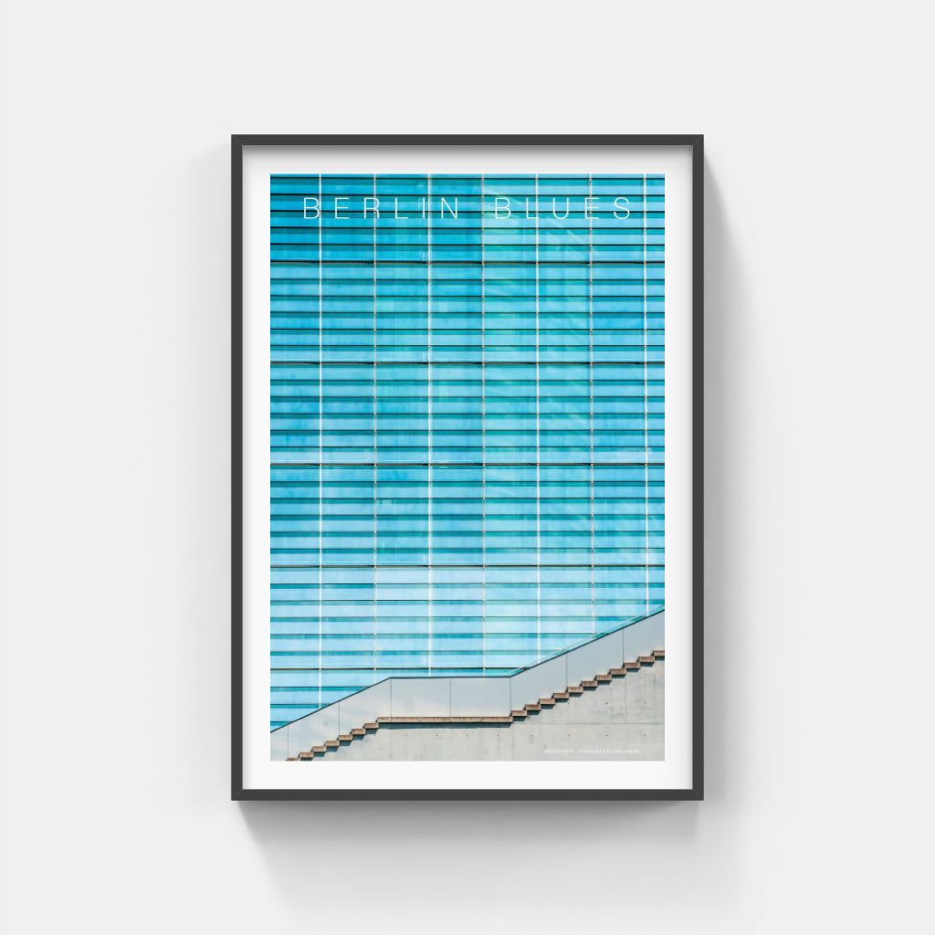 Berlin Blues architecture poster