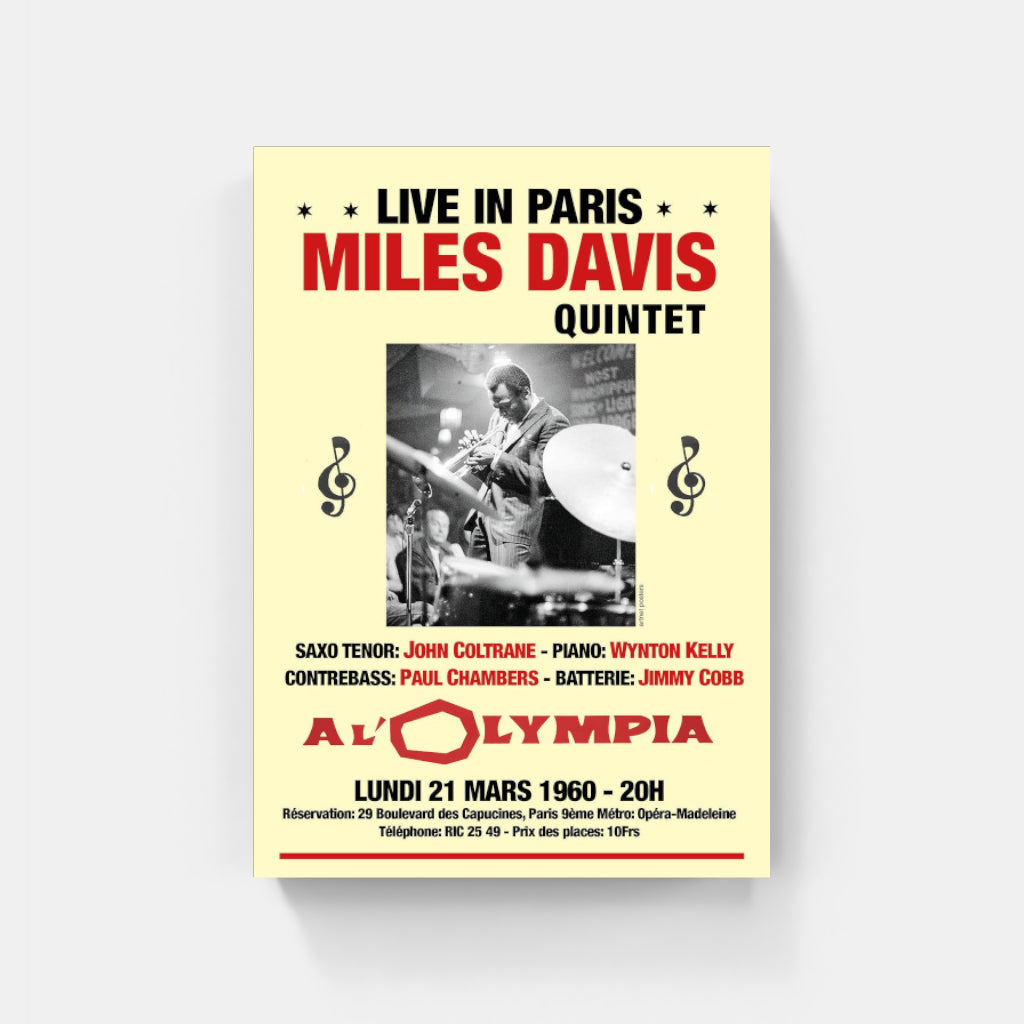Miles Davis in Paris poster