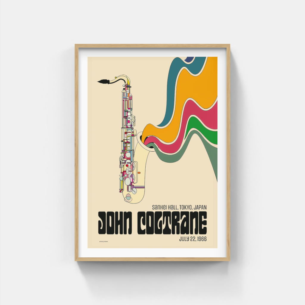 John Coltrane Tokyo poster