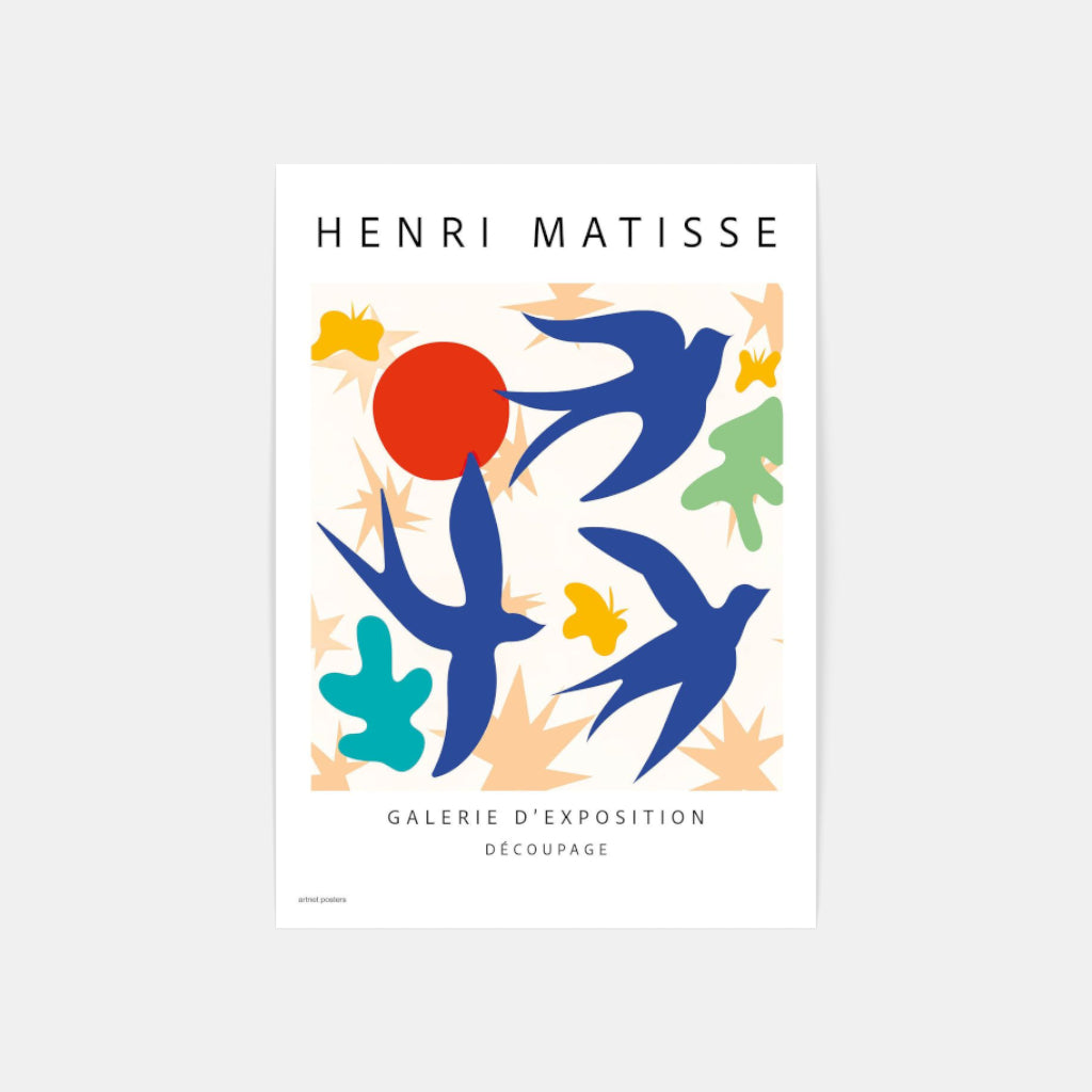 Henri Matisse - Swallows poster