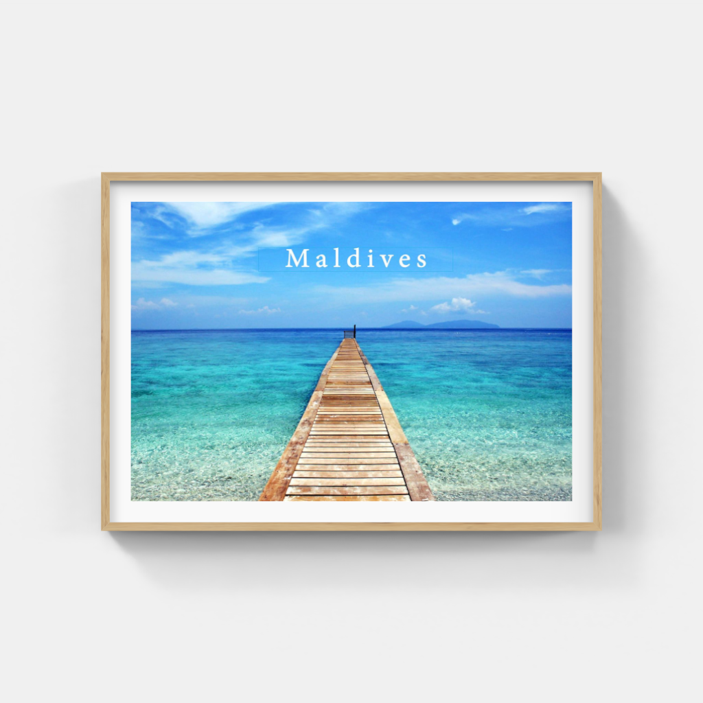 As Far as the Eye Can Sea - Maldives Poster