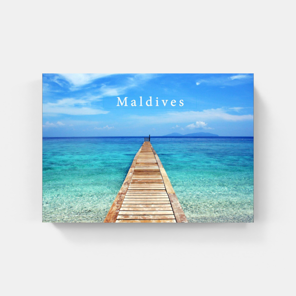 As Far as the Eye Can Sea - Maldives Poster