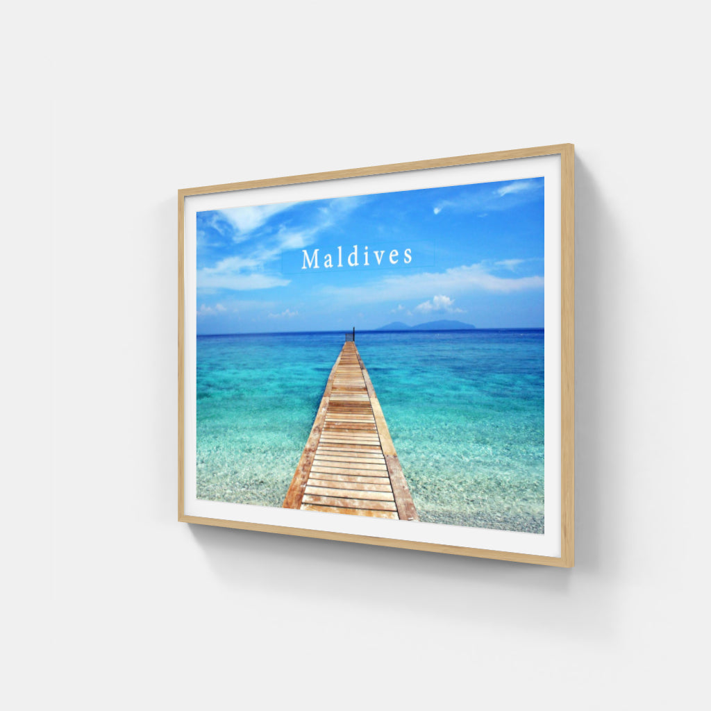 As Far as the Eye Can Sea - Maldives Poster