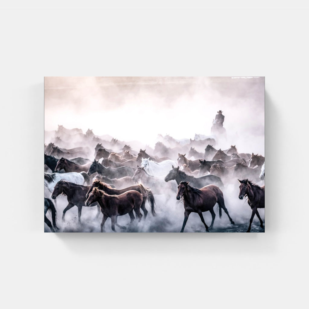 Round Up horses poster