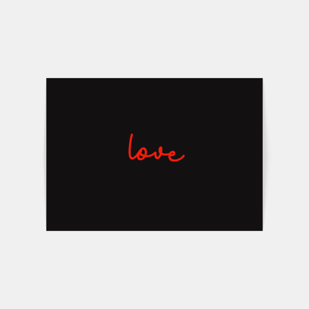 One Little Word love poster