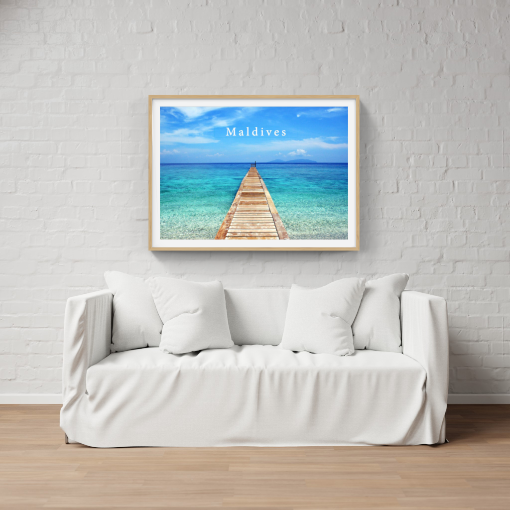 As Far as the Eye Can Sea - Maldives Poster