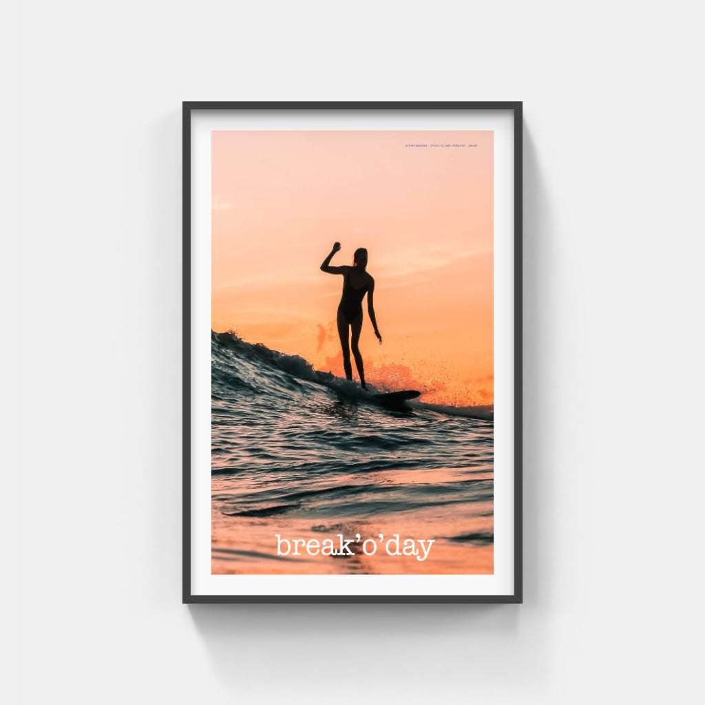 Break'o'Day surfing poster