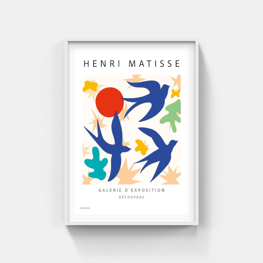 Henri Matisse - Swallows poster