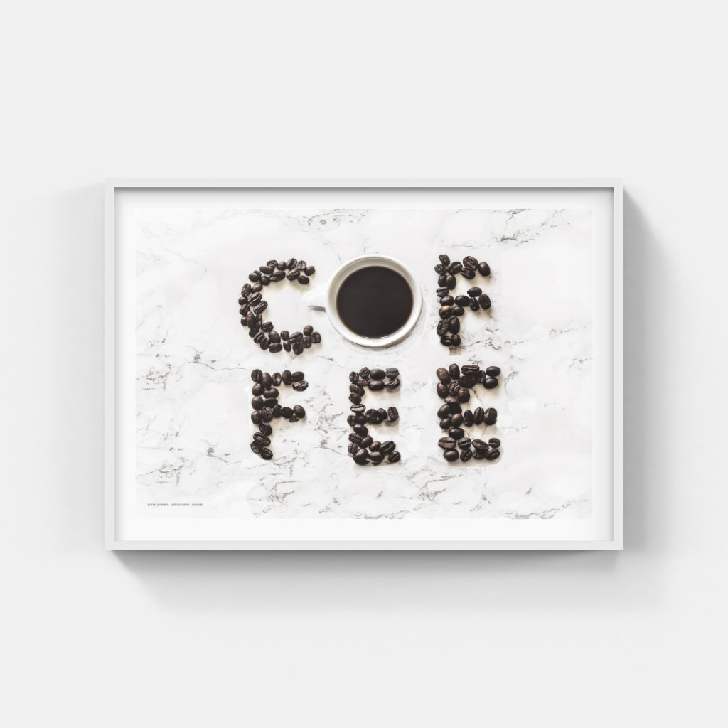 Poetry in Beans - coffee poster