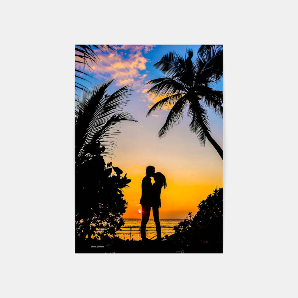 Maldives Sunset poster
