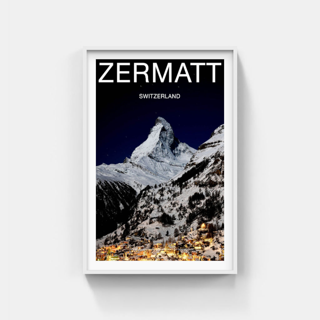 Moonlit Matterhorn poster