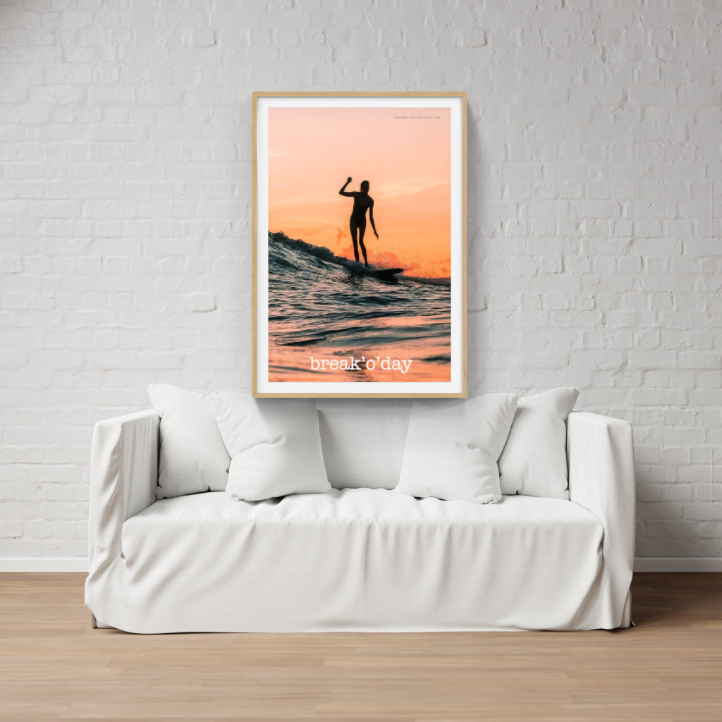 Break'o'Day surfing poster