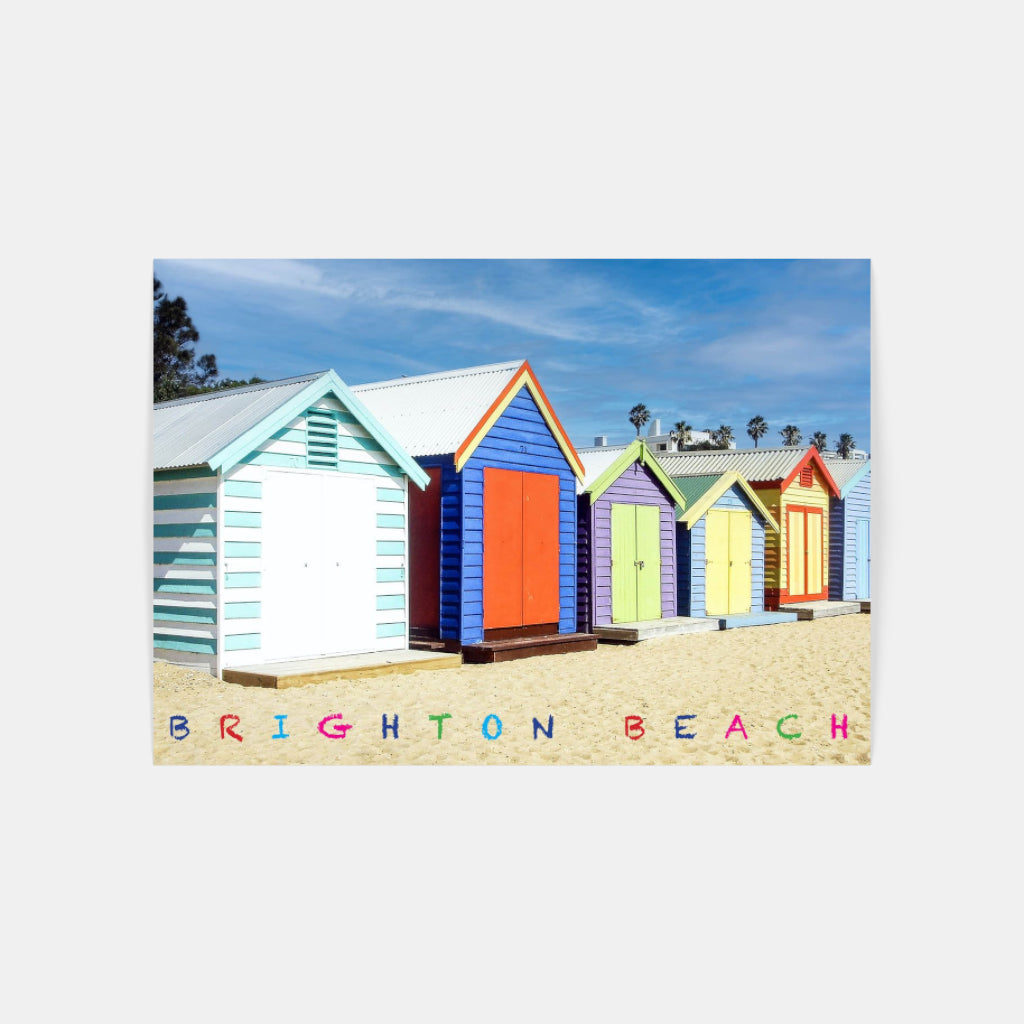 Brighton Beach Huts poster