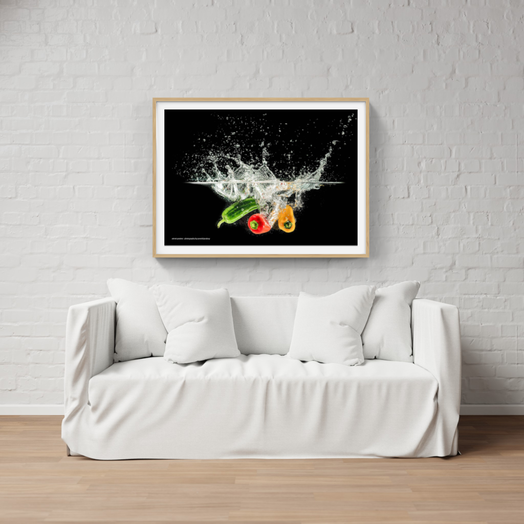 Splash of Colour vegetables poster