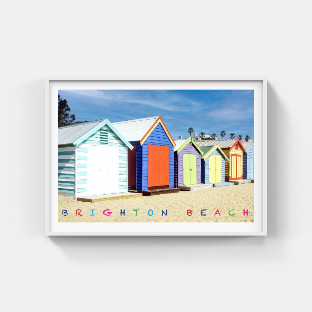 Brighton Beach Huts poster