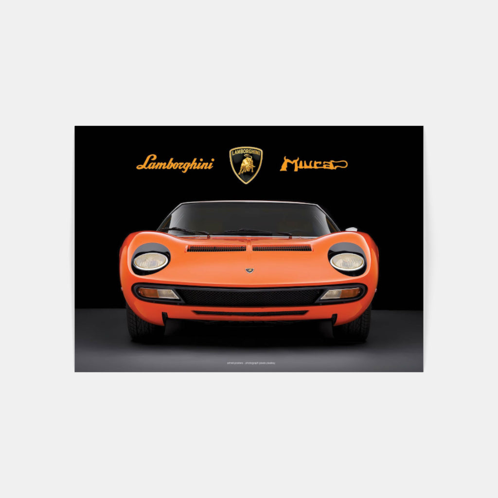 Lamborghini Miura poster