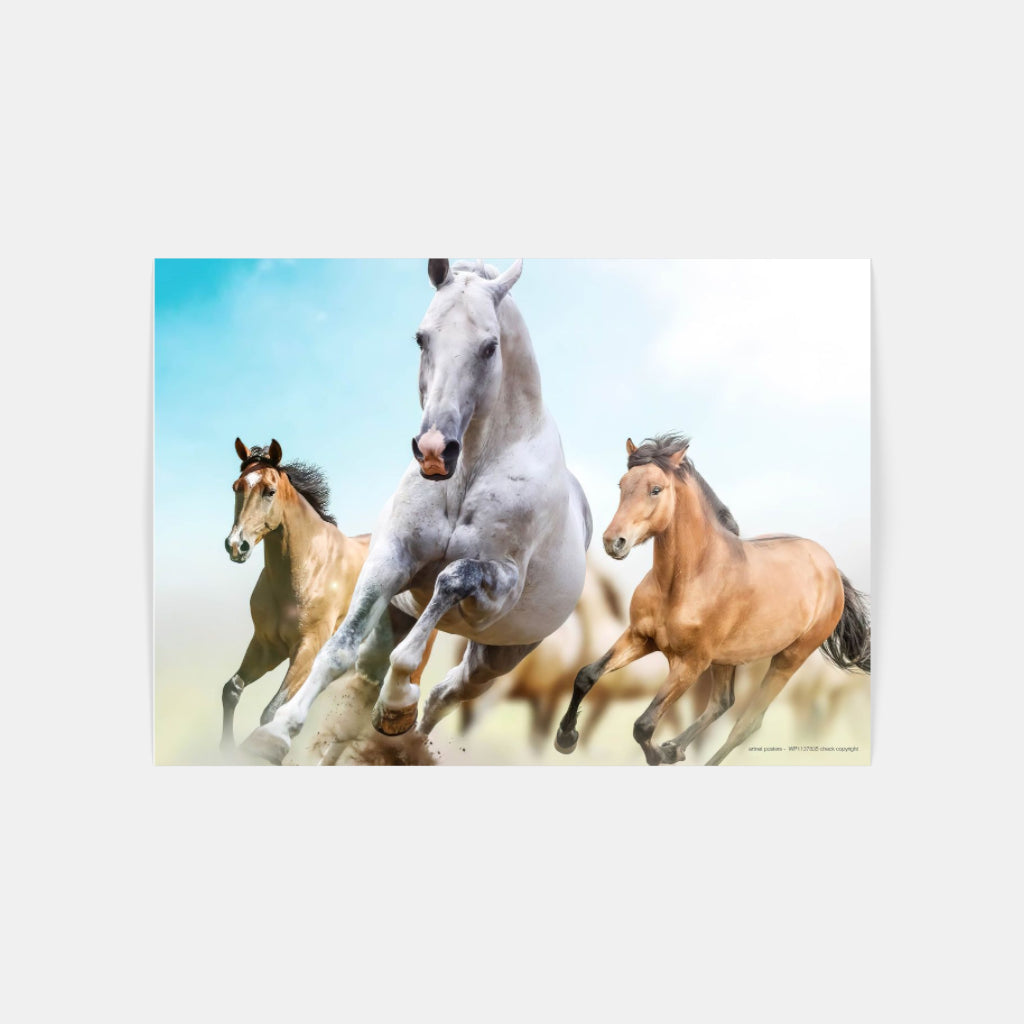 Running Horses poster
