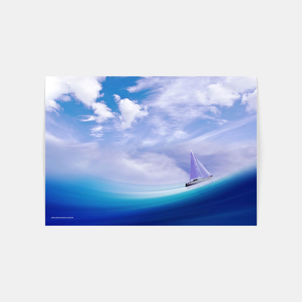 Enchanted Waters yachting poster