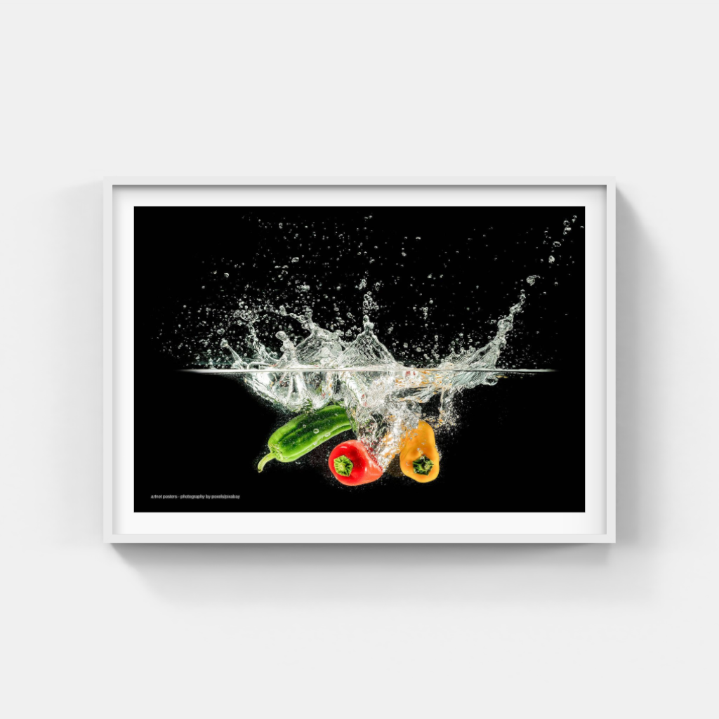 Splash of Colour vegetables poster