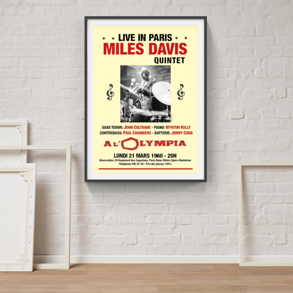 Miles Davis in Paris poster