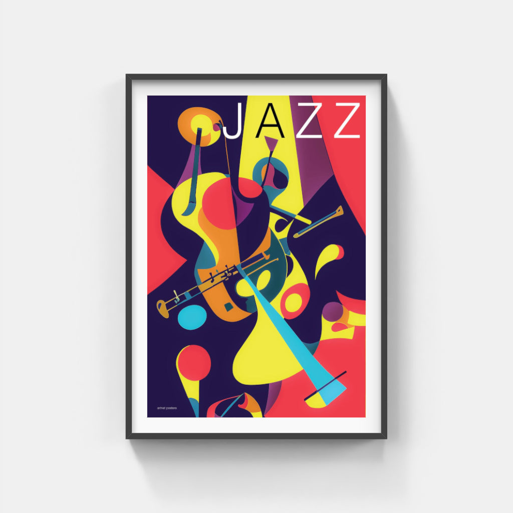 Jazz abstract poster
