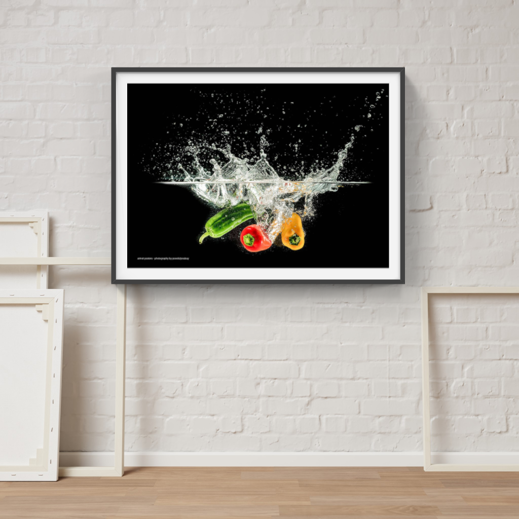 Splash of Colour vegetables poster