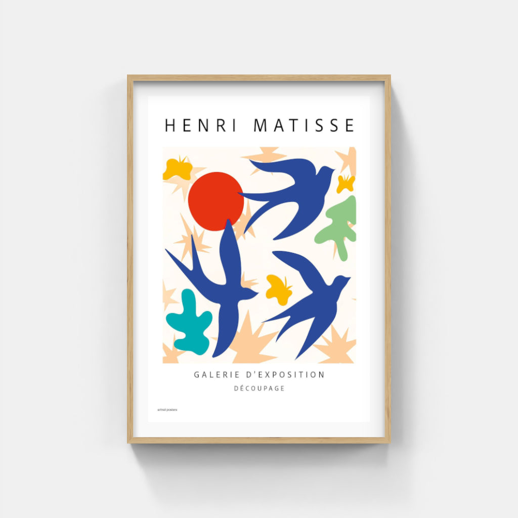 Henri Matisse - Swallows poster