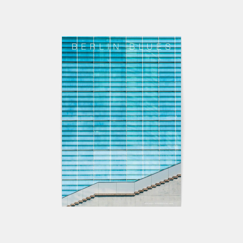 Berlin Blues architecture poster