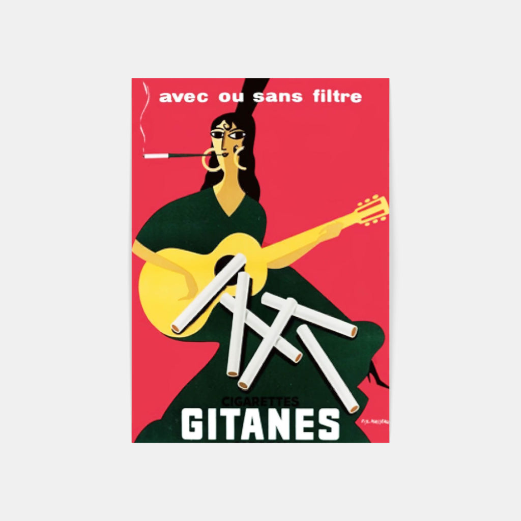 Gitanes Guitar poster