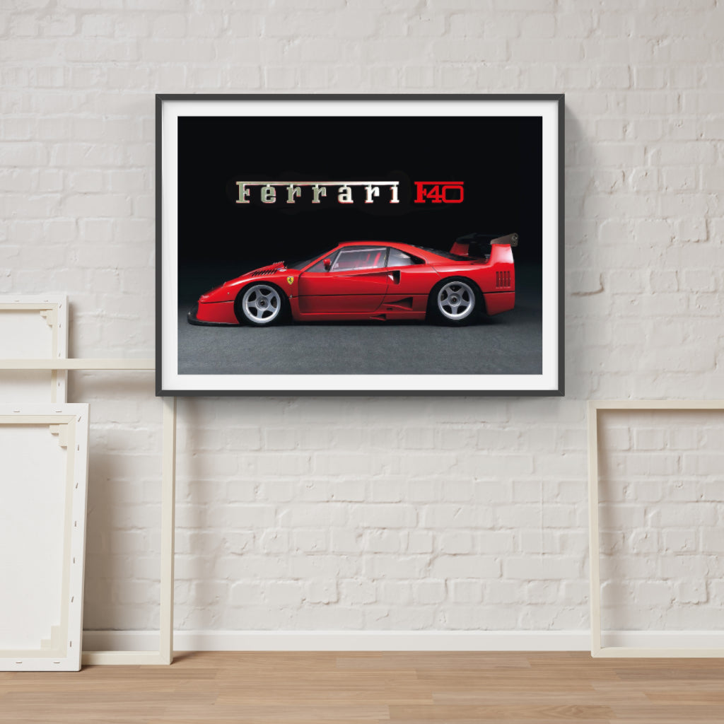 Ferrari F40 poster