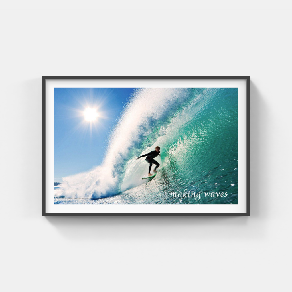 Making Waves surfing poster