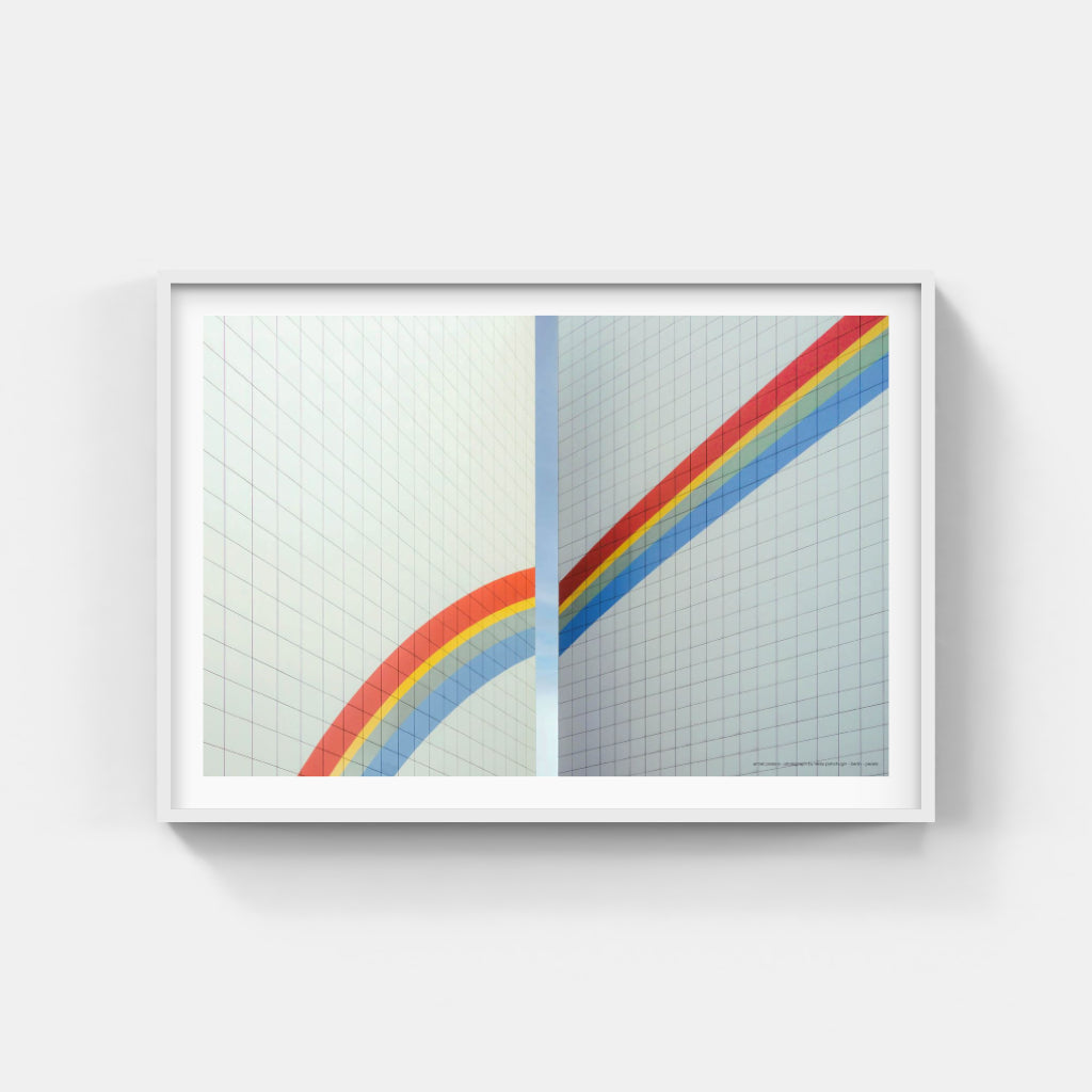 Rainbow Building architectural poster