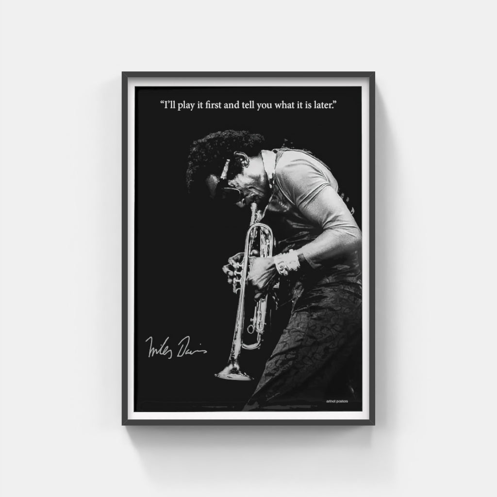 Miles Davis Signature poster
