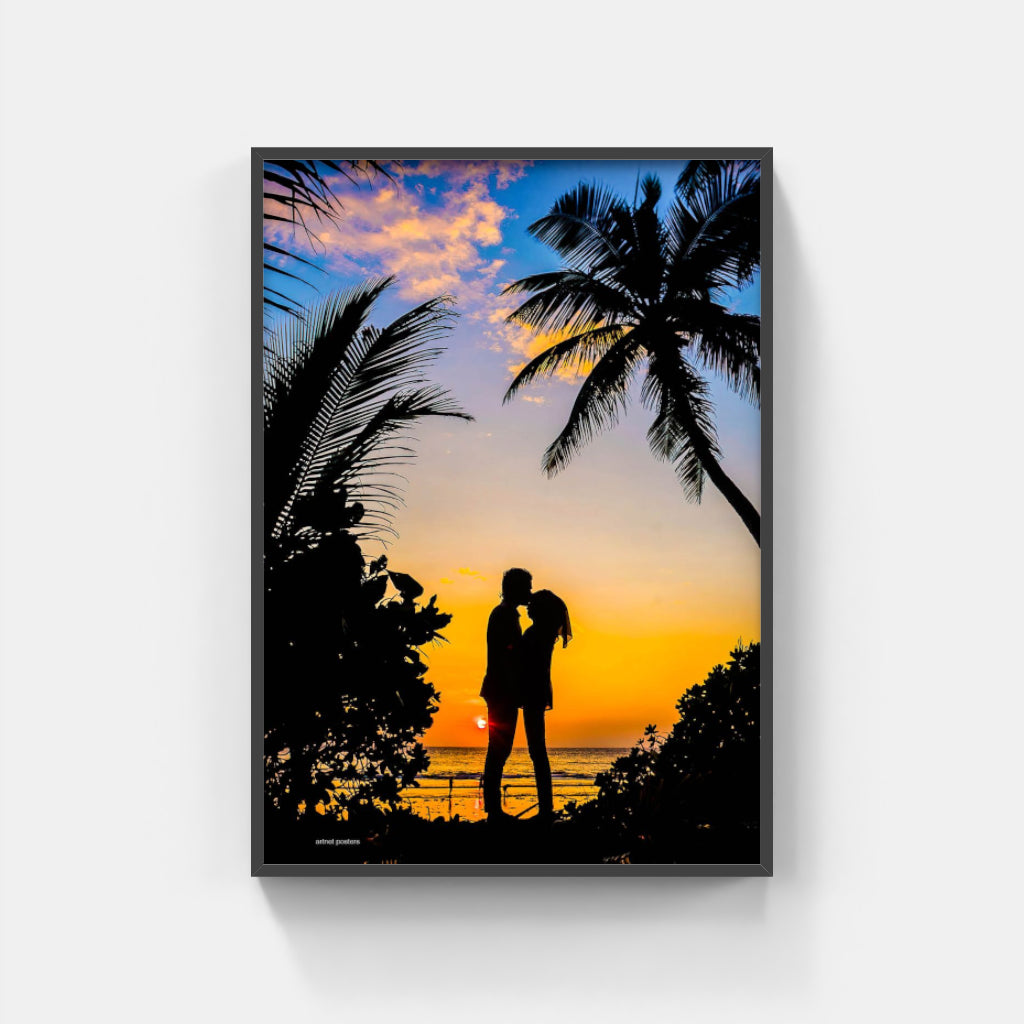 Maldives Sunset poster