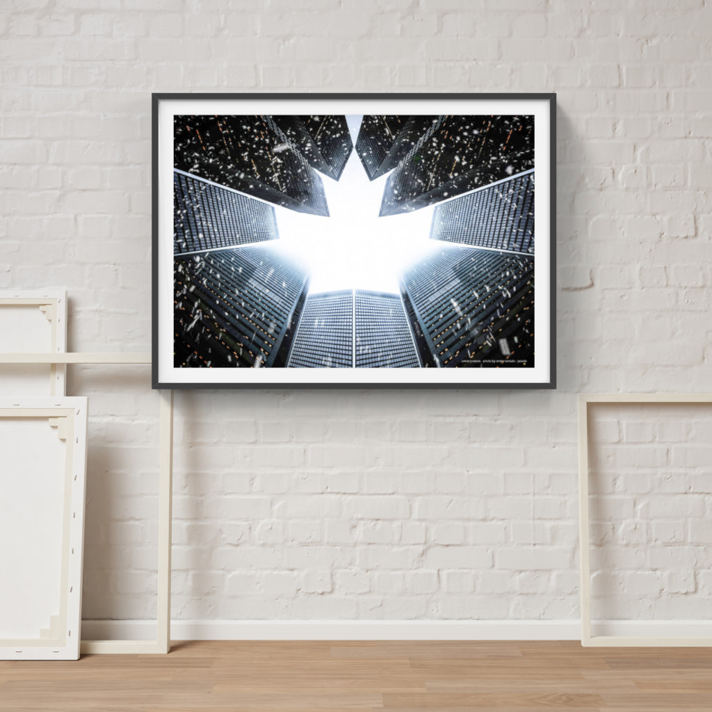 Skyscrapers in the Snow poster