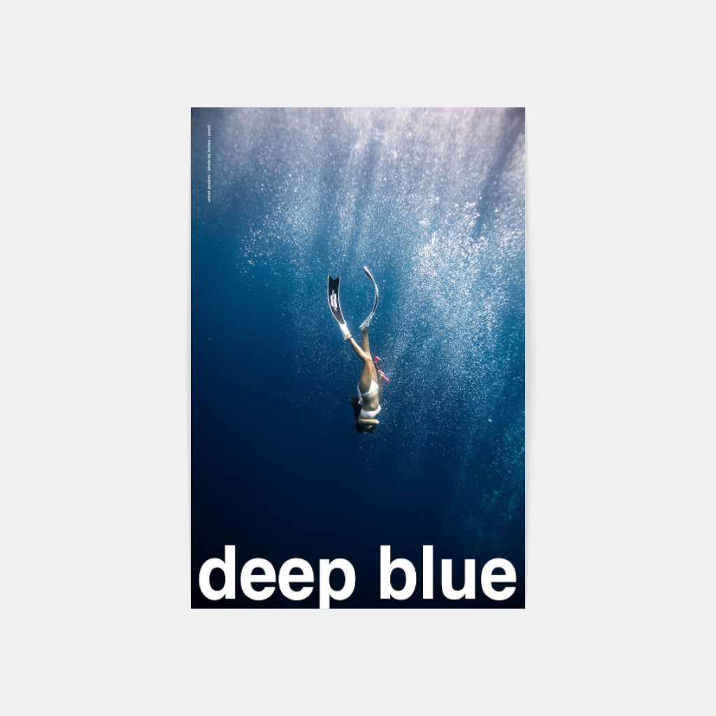 Deep Blue - diving poster