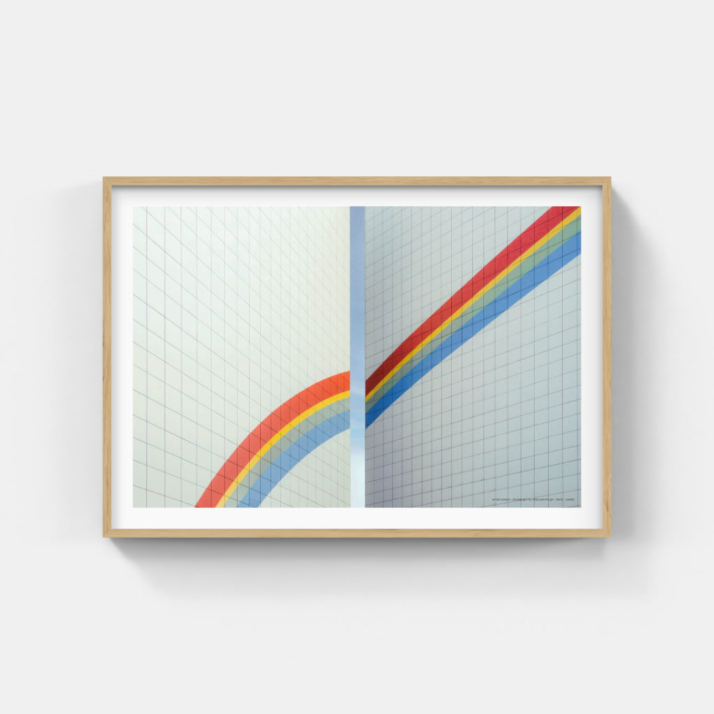 Rainbow Building architectural poster