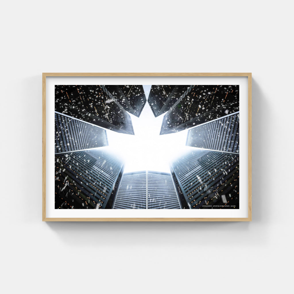 Skyscrapers in the Snow poster