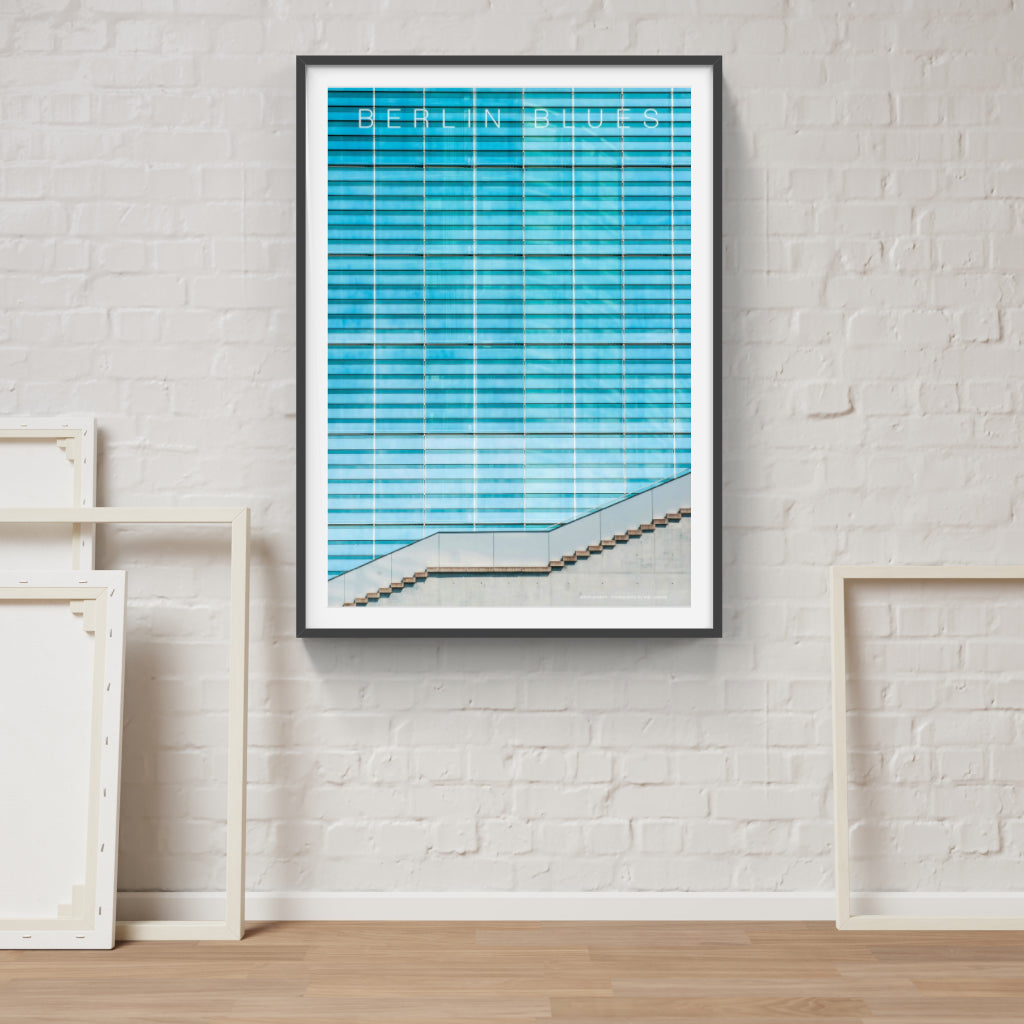 Berlin Blues architecture poster
