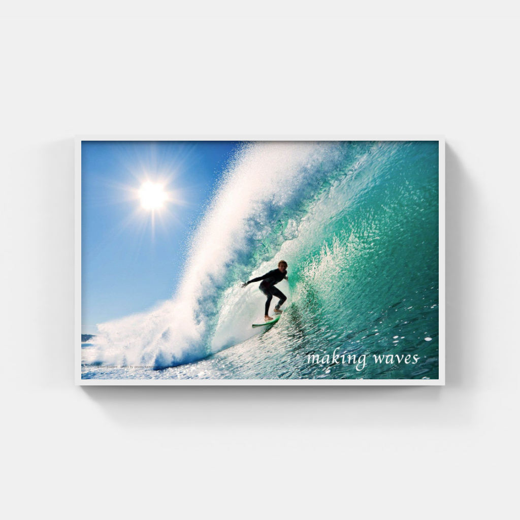 Making Waves surfing poster
