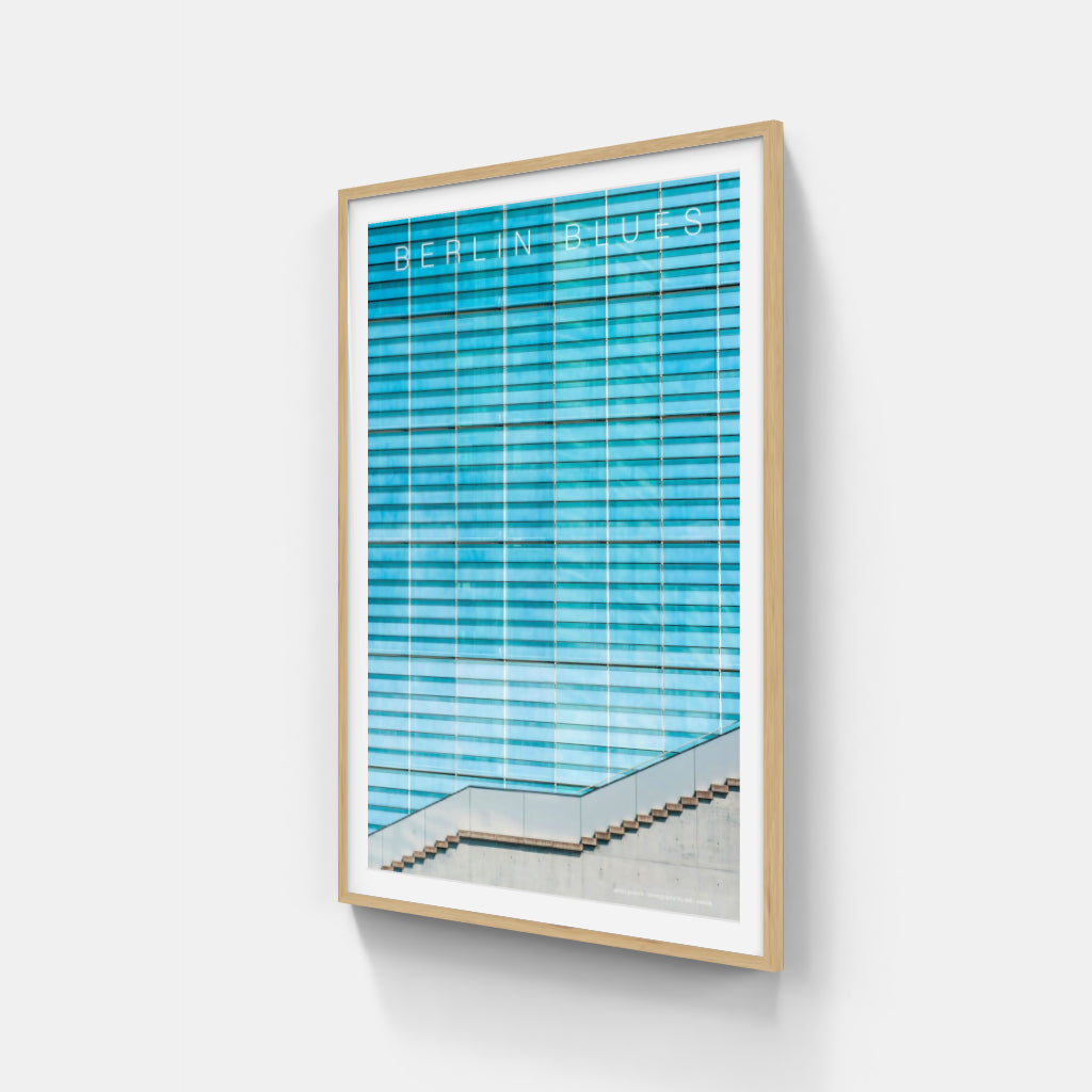 Berlin Blues architecture poster