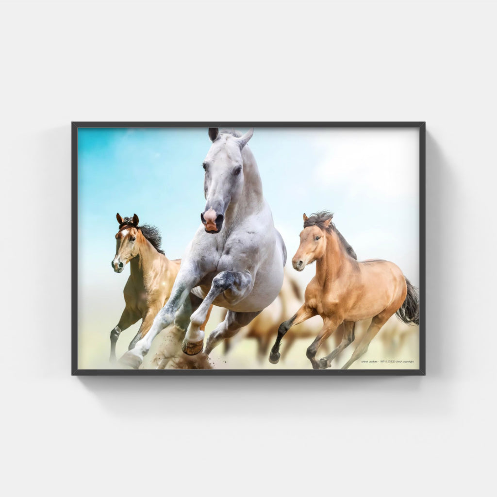 Running Horses poster