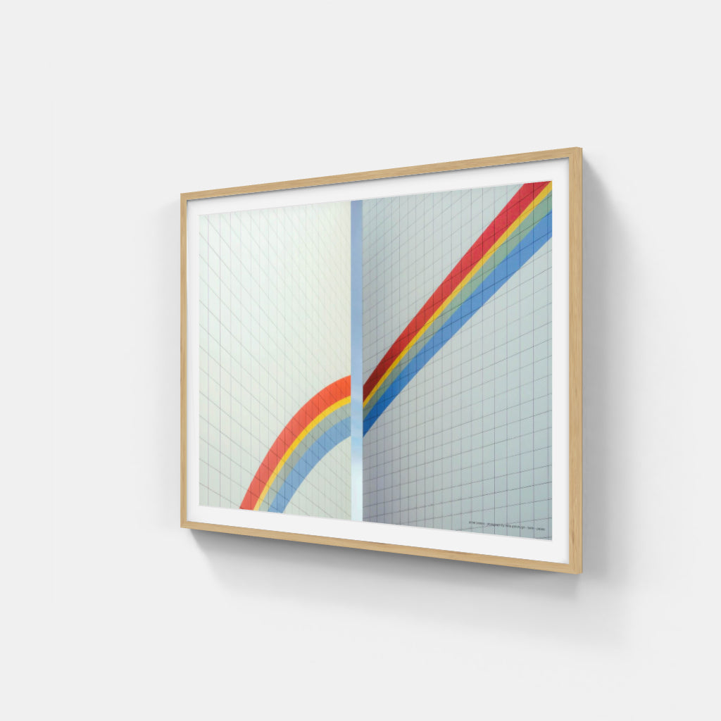 Rainbow Building architectural poster