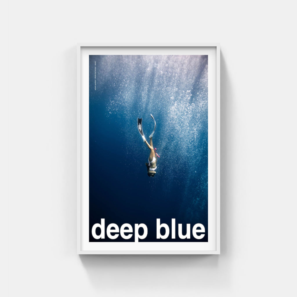 Deep Blue - diving poster